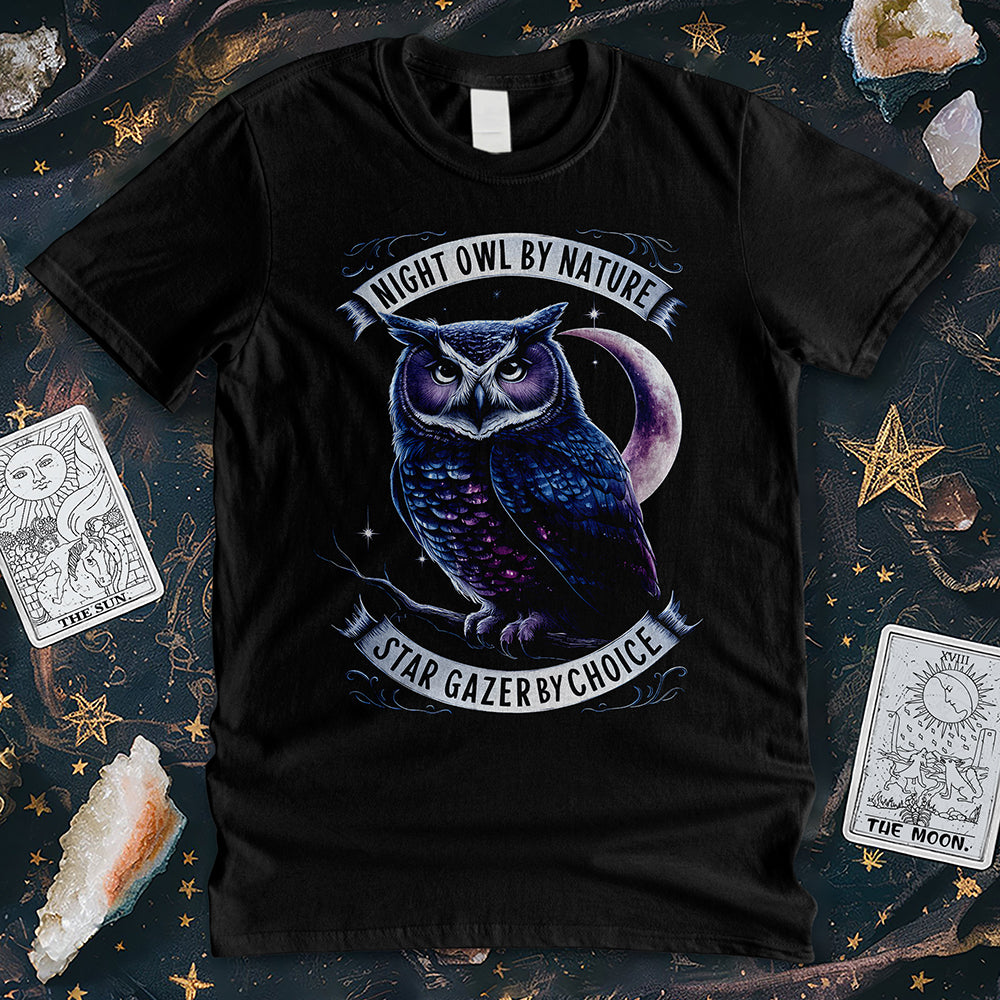 Celestial Owl Observer T-shirt