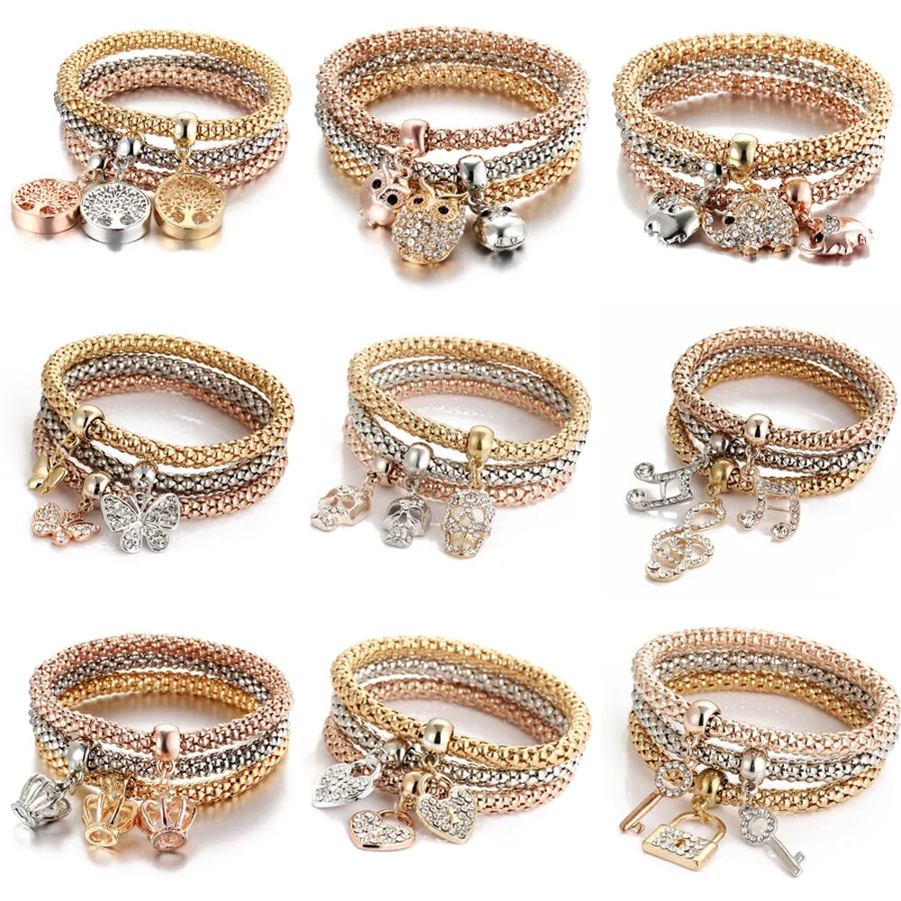 Trifecta of Charmed Bracelets