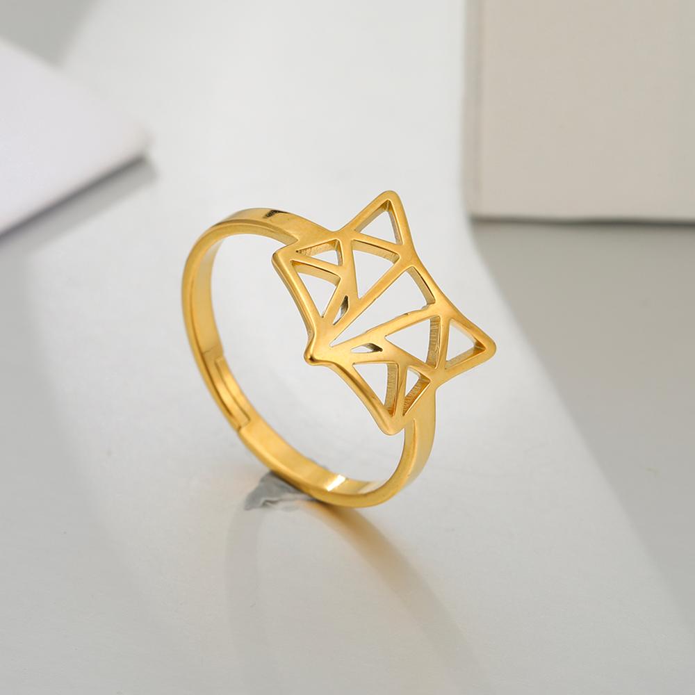 Origami Fox Rings - Adjustable