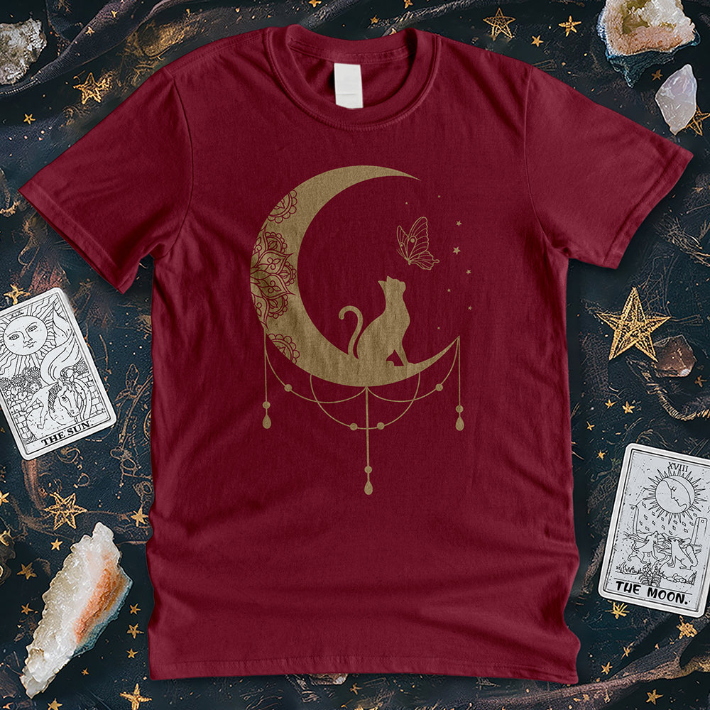 Moon Cat Butterfly T-Shirt