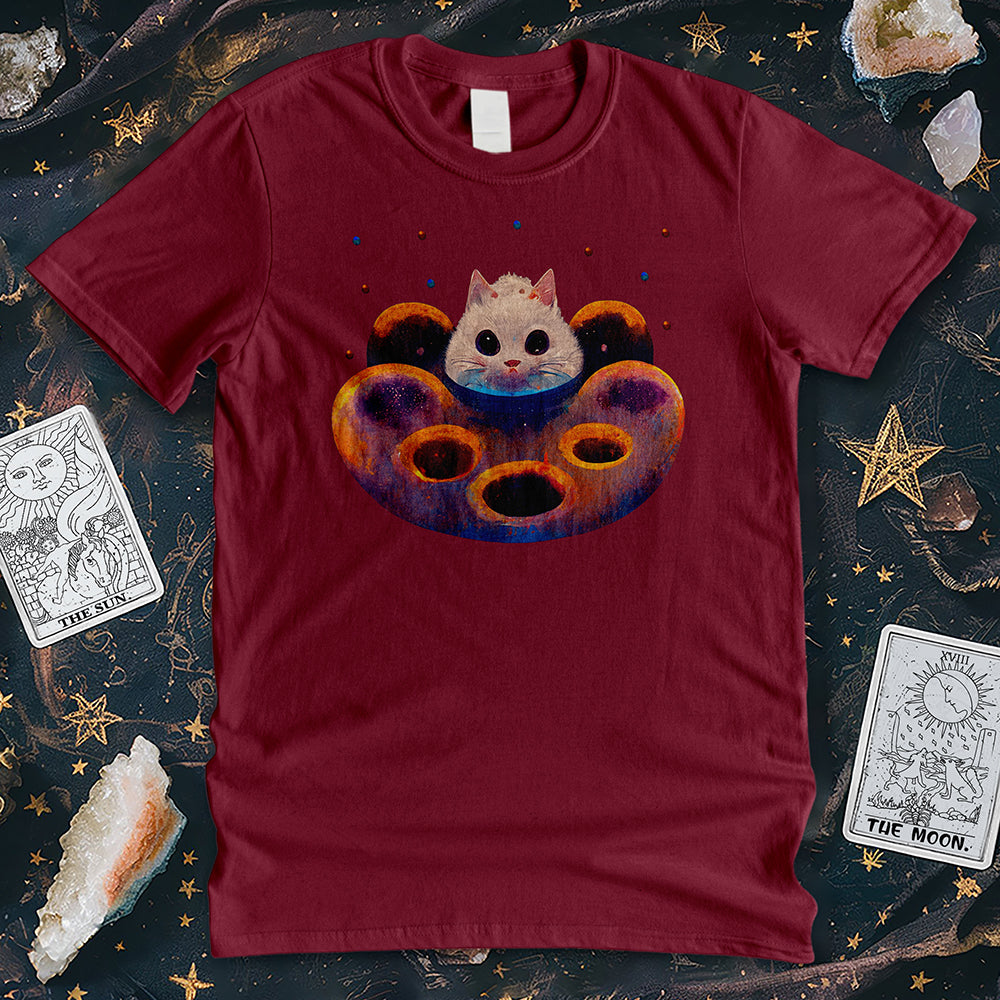 Colorful Cosmic Cat T-Shirt