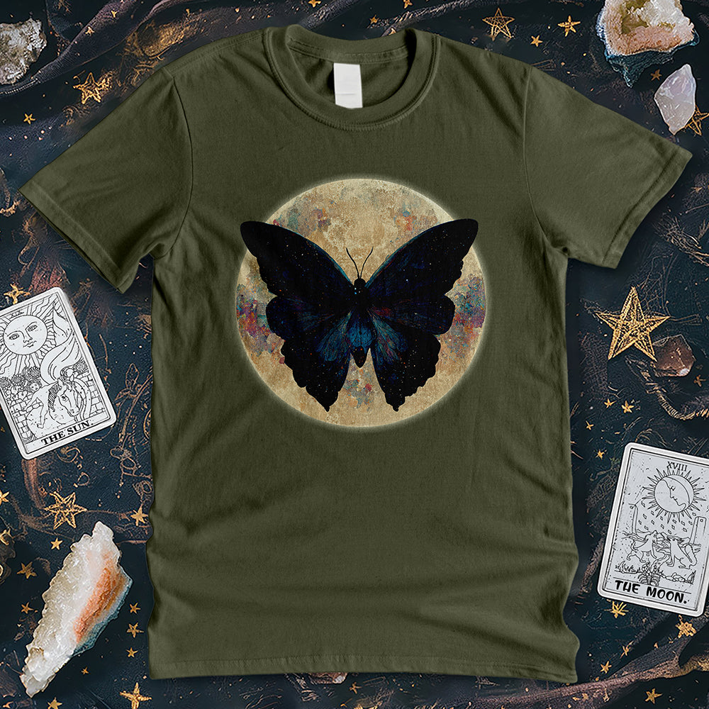 Butterfly Cosmic Moon T-Shirt