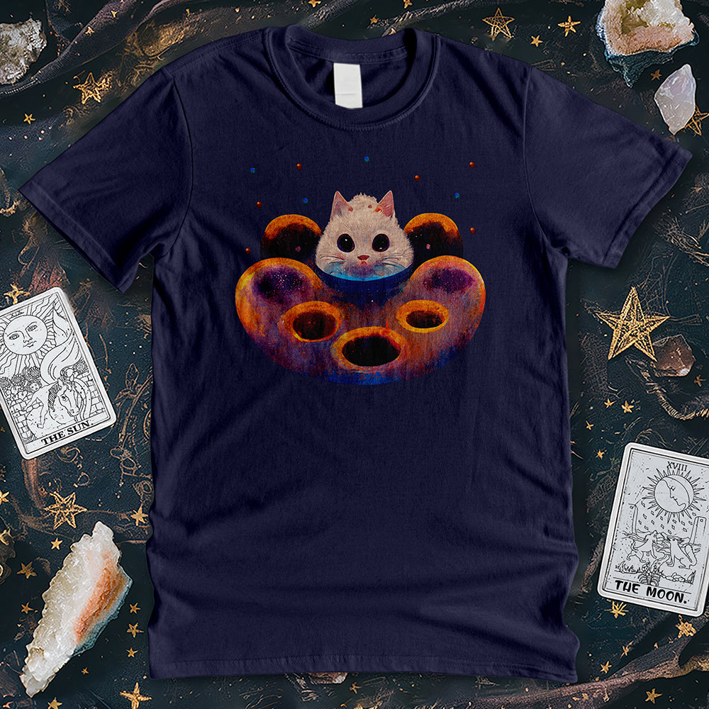 Colorful Cosmic Cat T-Shirt