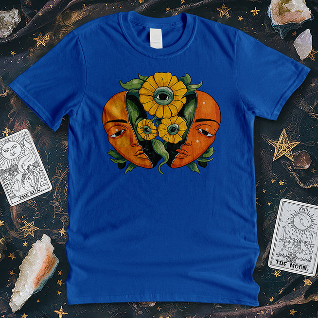 Celestial Duality Blossoms T-Shirt