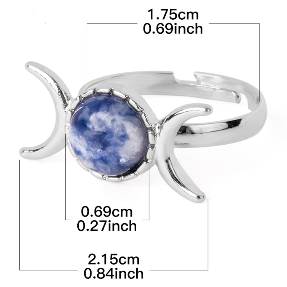 Moon Phase Crystal Rings - Series