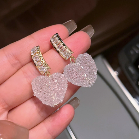 Candy Heart Dangling Earrings
