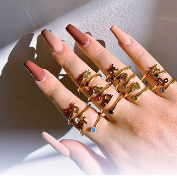 Constellation Gemstone Rings