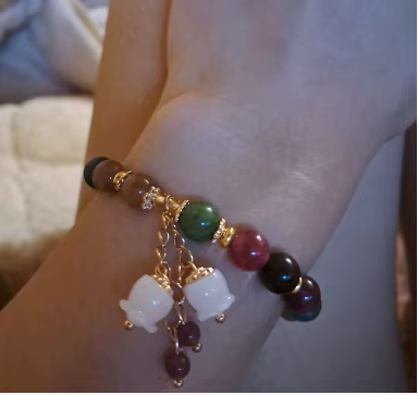 Lily Bloom Gemstone Bracelet