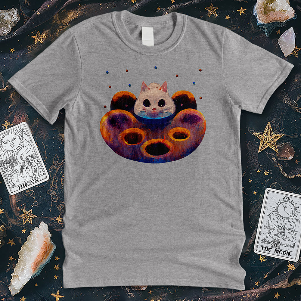 Colorful Cosmic Cat T-Shirt