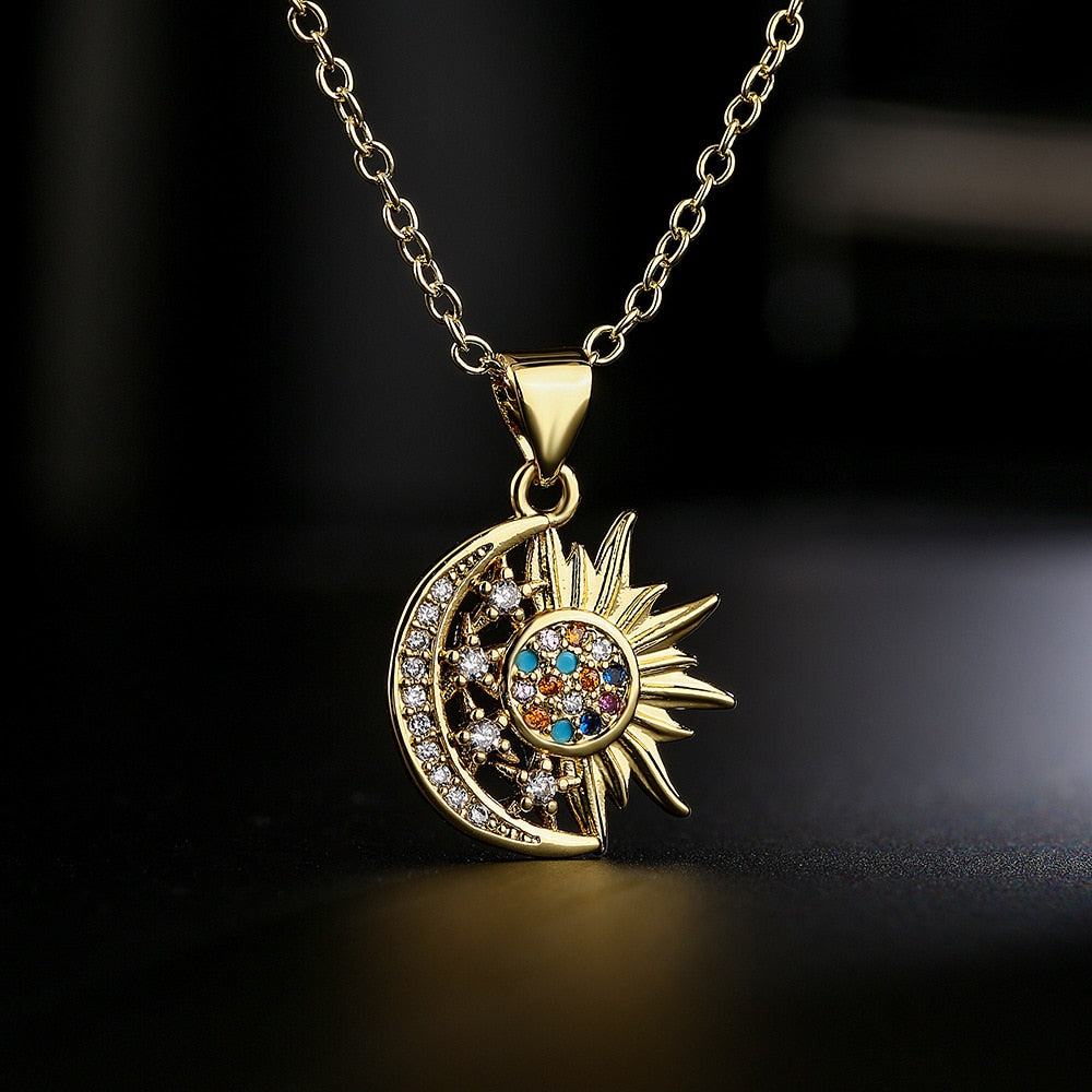 Radiant Celestial Medallion Pendant