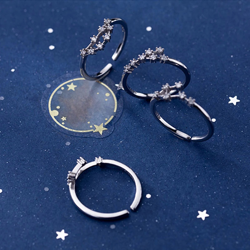 Minimalist Zodiac Ring with Zircon
