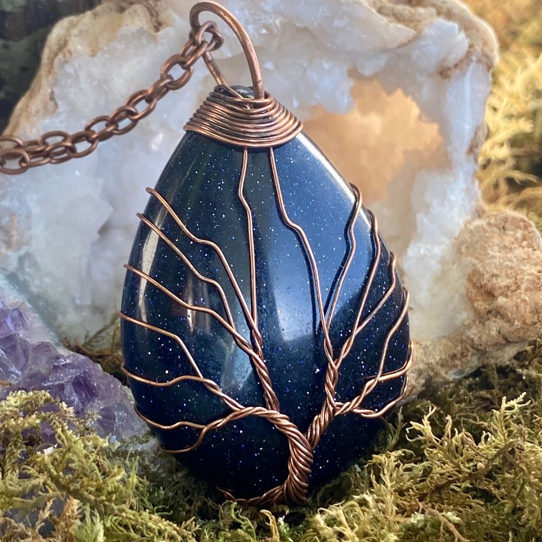 Natural Black Obsidian - Tree of Life Collection