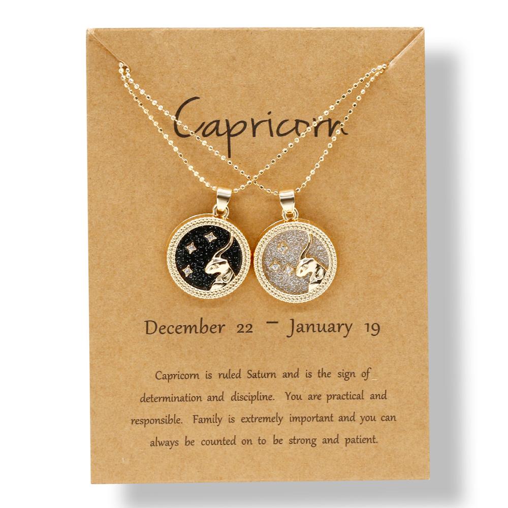 Matching Zodiac Necklace (2 Necklaces Per Package)