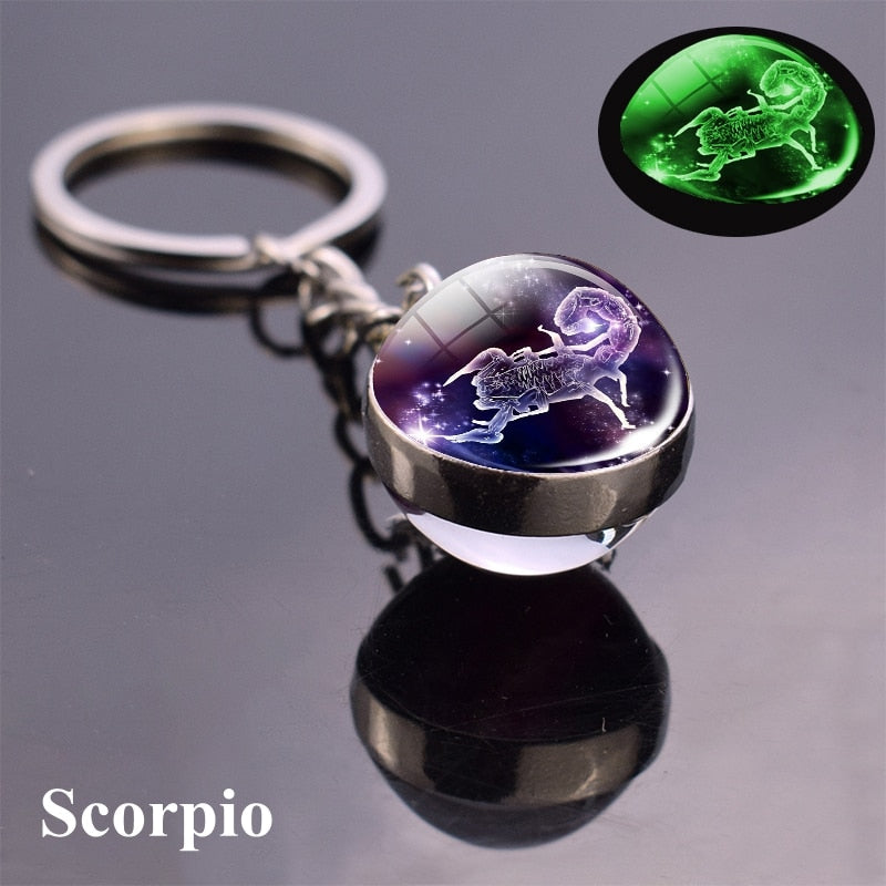 Zodiac Glow Keychain
