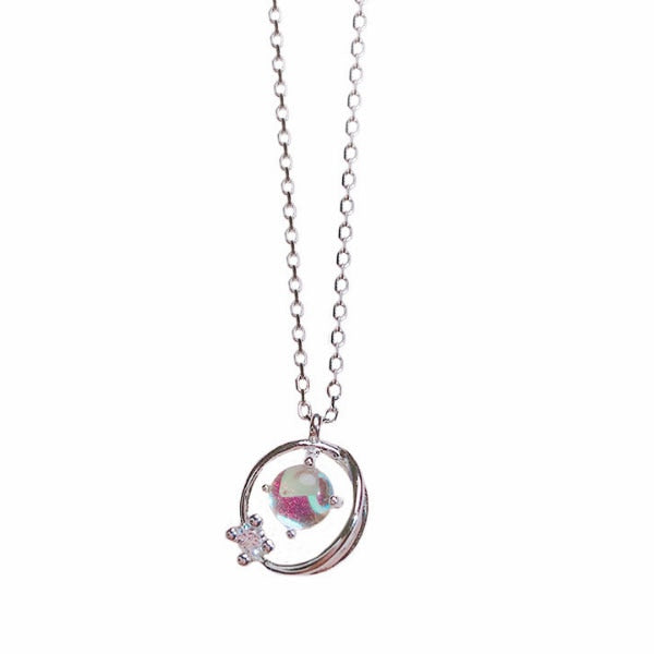 Mystic Pink Aurora Necklace