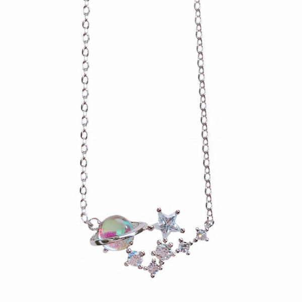 Cosmic Harmony Opal Necklace
