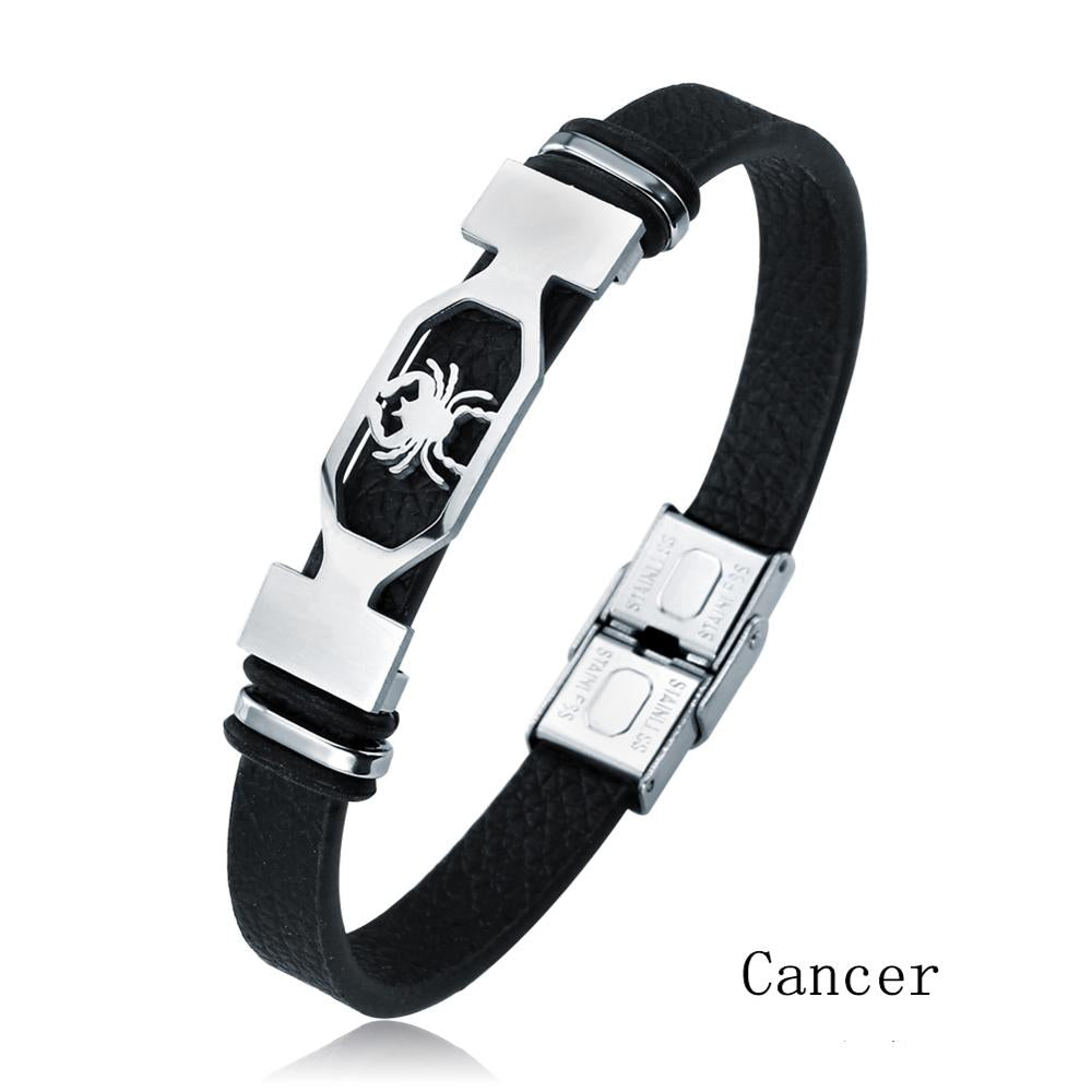 Zodiac Essence Leather Bracelet