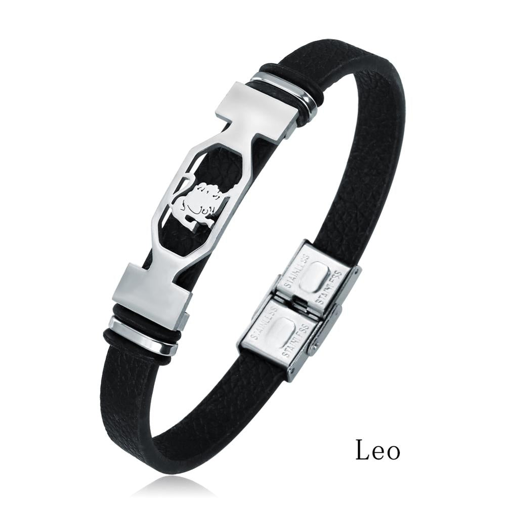 Zodiac Essence Leather Bracelet