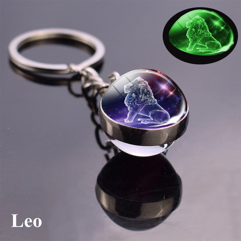 Zodiac Glow Keychain