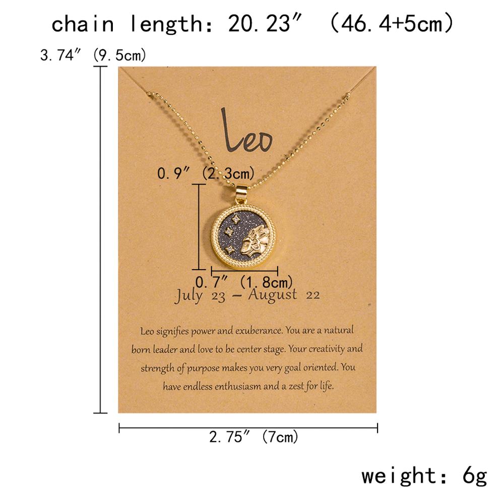 Matching Zodiac Necklace (2 Necklaces Per Package)