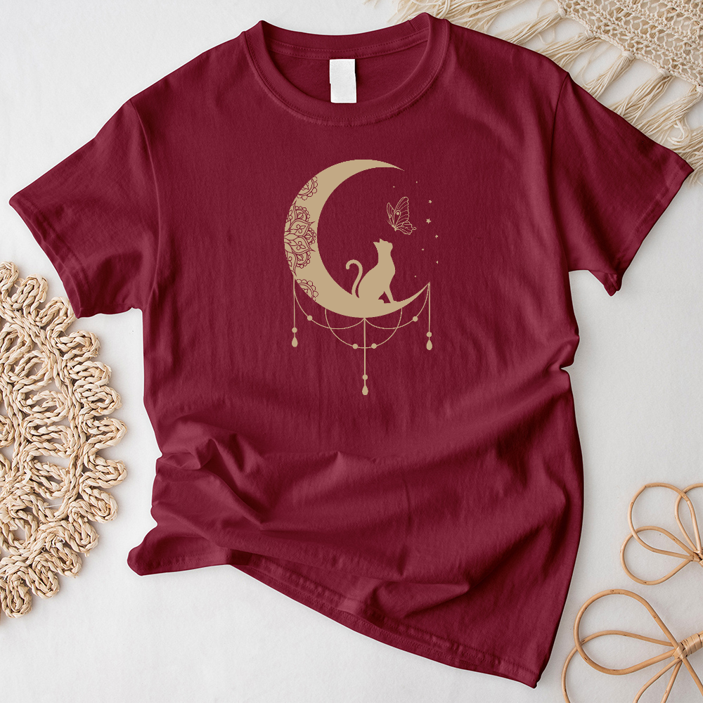 Moon Cat Butterfly T-Shirt