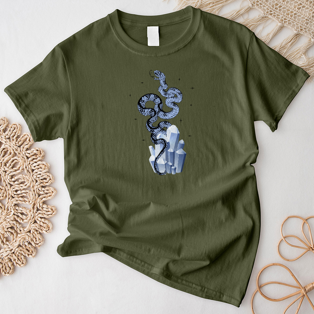 Blue Crystal Snake T-Shirt