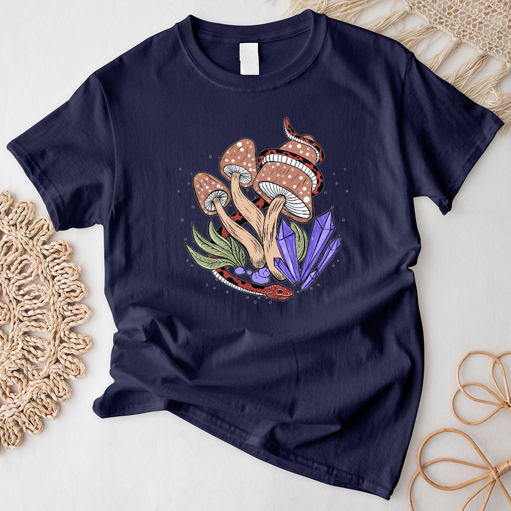 Mushroom Snake Crystal T-Shirt