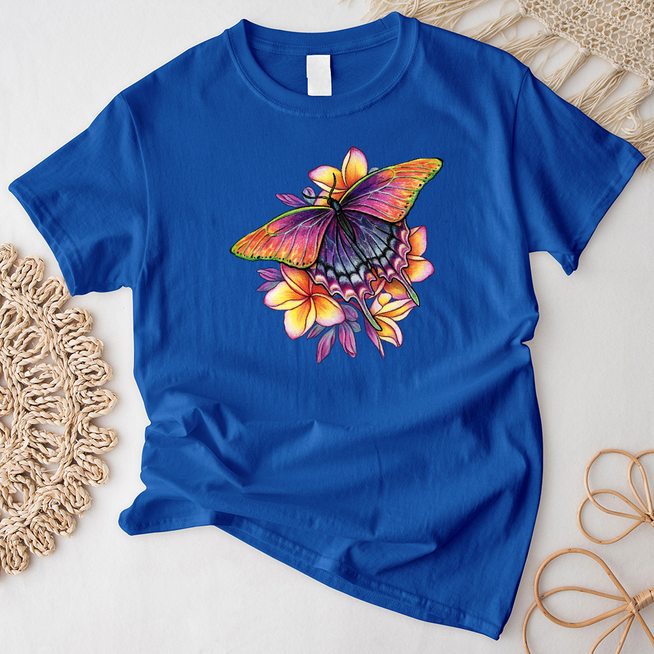 Butterfly on Flowers T-Shirt