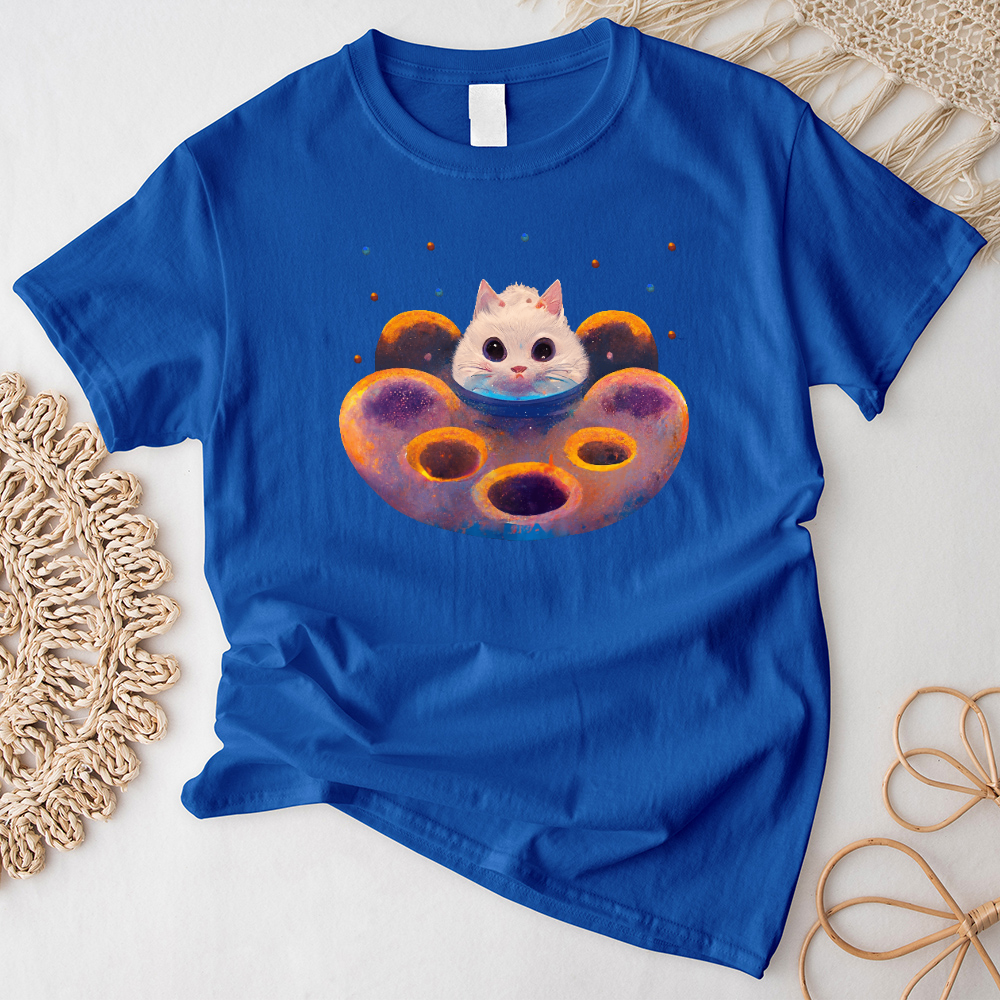 Colorful Cosmic Cat T-Shirt