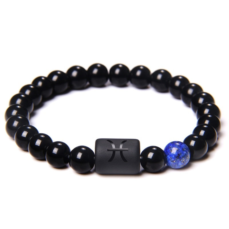 Zodiac Onyx Stone Bracelets