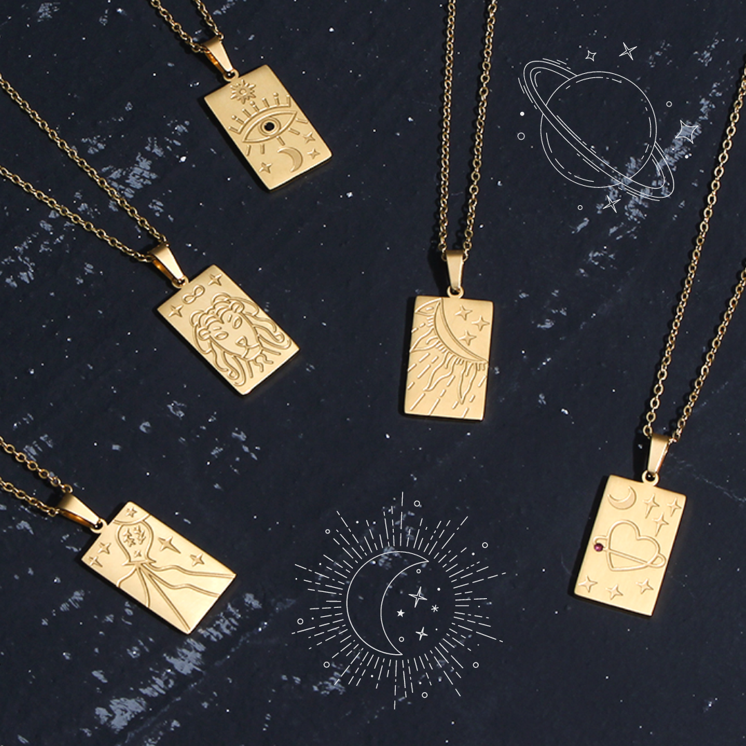 Sea & Stars – Mystic Zodiac Manifestation Necklace Collection